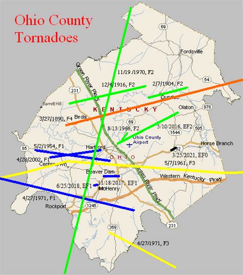 Tornado Climatology Of Ohio County