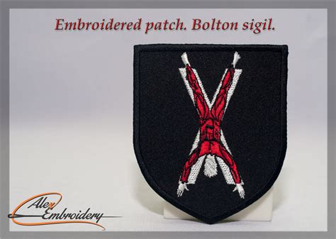 Patch Iron-on. Bolton Sigil. Shield 3.5x3.9 Inches. 81x99 Mm. | Etsy