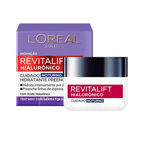 Creme Anti idade L Oréal Paris Revitalift Hialurônico Noturno Anti