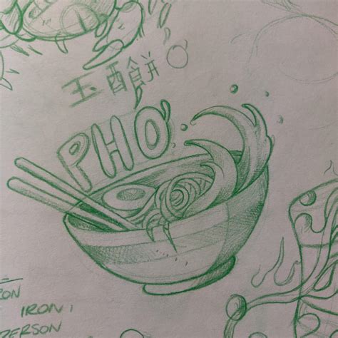 Pho Bowl from my sketchbook. : r/drawing