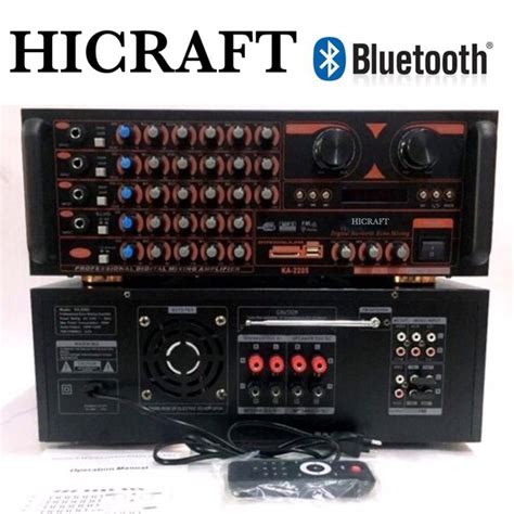 Jual POWER AMPLIFIER HICRAFT KARAOKE 2205 BLUETOOTH AUDIO Di Lapak RS