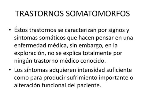 Trastornos Somatomorfos Ppt Descarga Gratuita