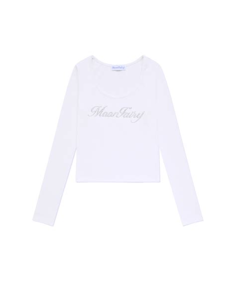 Musinsa Moon Fairy Mf Hotfix Logo Long Sleeve White