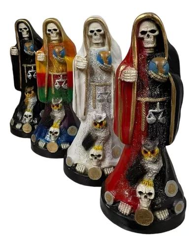 Santa Muerte Ritualizada En Resina Mediana 30 Cm Regalo Meses Sin