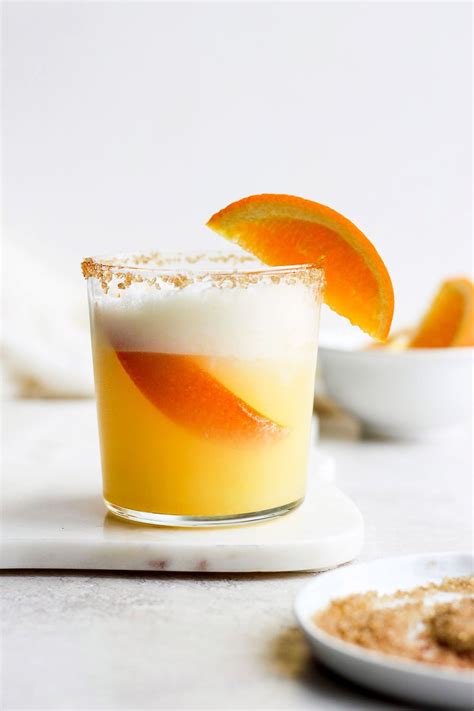 Orange Creamsicle Cocktail (w/ Egg Whites!) - Fit Foodie Finds