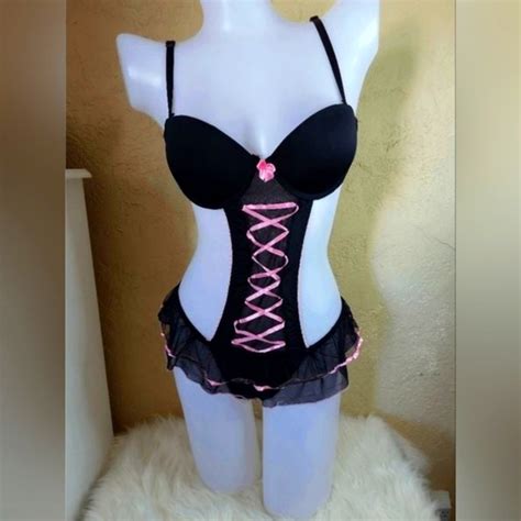 Lingerie Intimates Sleepwear Nwt Large Cut Out Teddy Lingerie Blackpink Poshmark