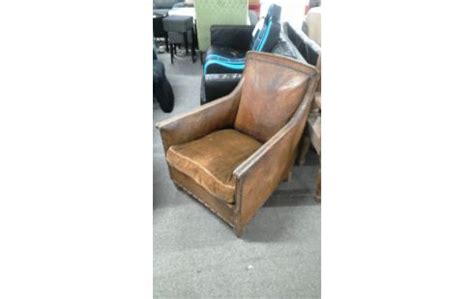 Achat FAUTEUIL CUIR ANCIEN Occasion Ahuy Troc