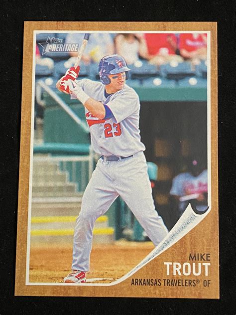 Lot Mint Topps Heritage Mike Trout Rookie Baseball Card