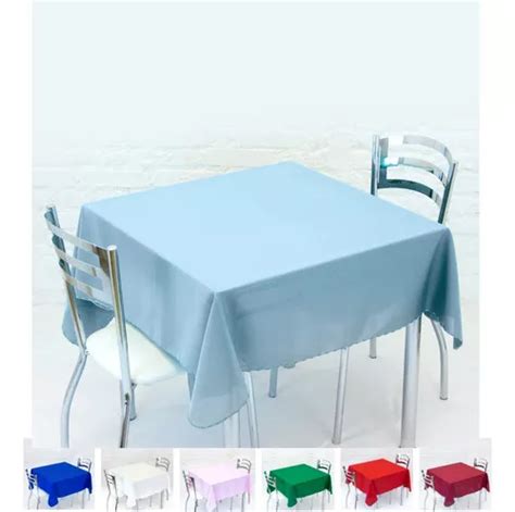 Toalha De Mesa Oxford Lugares Retangular X Liso Cor Azul