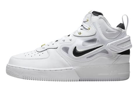 Nike Air Force 1 Mid React White Black Dq7668 100