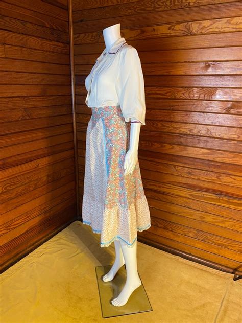 Prairie Skirt Gunne Sax Calico Skirt 80s Prairie S Gem