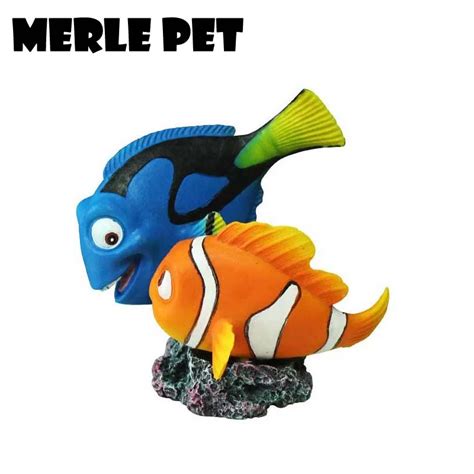 MERLE PET Resin Nemo Dory Set From Finding Nemo Cartoon Aquarium ...