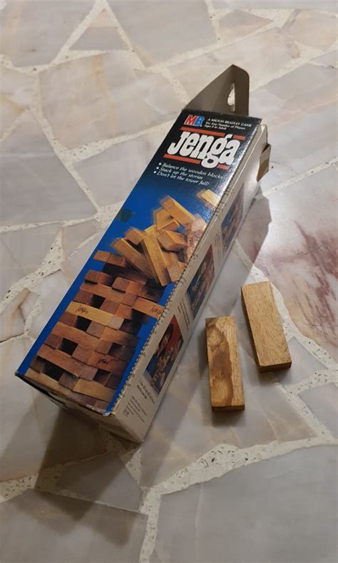 Jenga Wooden Set Hobbies Toys Toys Games On Carousell