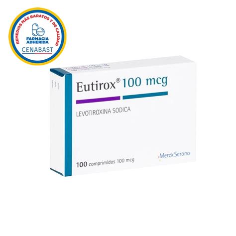 Cena Eutirox 100 Mcg X 100 Comp Farmacias Chile Spa