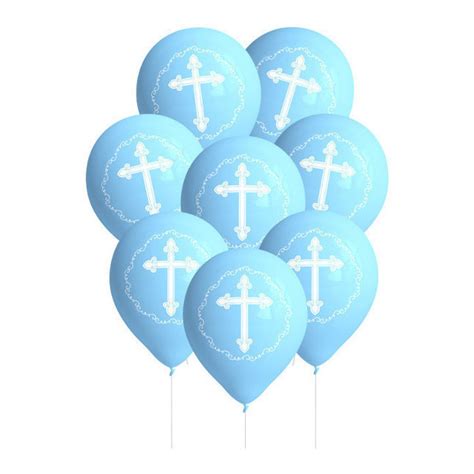 Palloncini In Lattice Blu Per La Prima Comunione 27 Cm 8 Pz Per 3 50