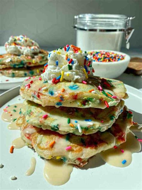 Funfetti Pancakes - Happy Honey Kitchen