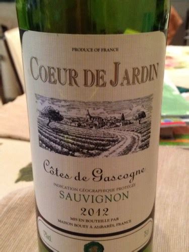 Maison Bouey Coeur De Jardin Sauvignon C Tes De Gascogne Vivino Canada