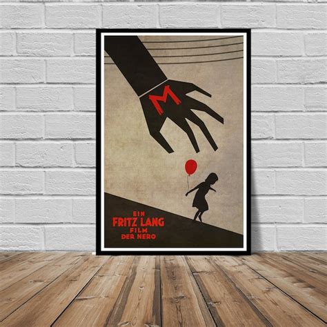 M Fritz Lang Original Movie Poster Art Print Peter Lorre | Etsy