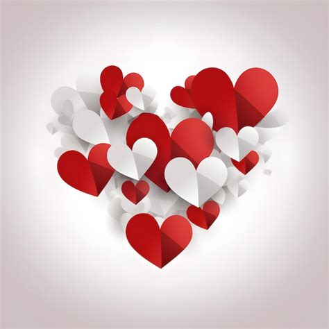 Premium Ai Image Abstract Big Heart Made Of Small Hearts