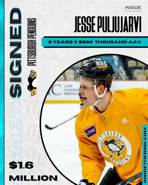 Ex-Oiler Jesse Puljujarvi Signs With Pittsburgh Penguins | Inside The Rink