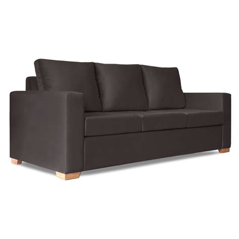 Sillón Cubik 3 Cuerpos de Pana antimanchas Chocolate Full Confort