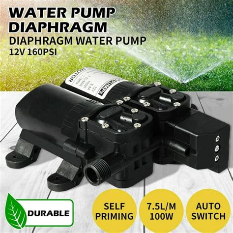 Eimeli Water Pump Diaphragm 160psi 12v Dc Water High Pressure Durable Water Pump Diaphragm 75l