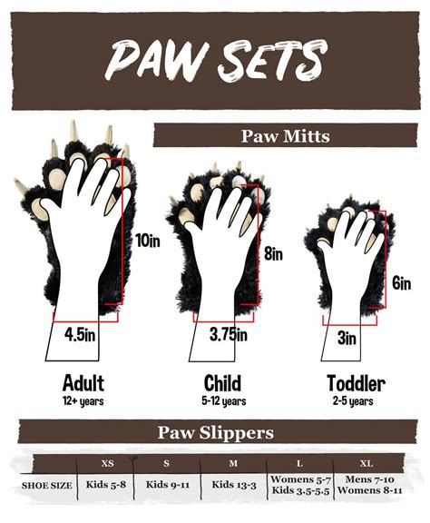 Brown Bear Paw Set | LazyOne