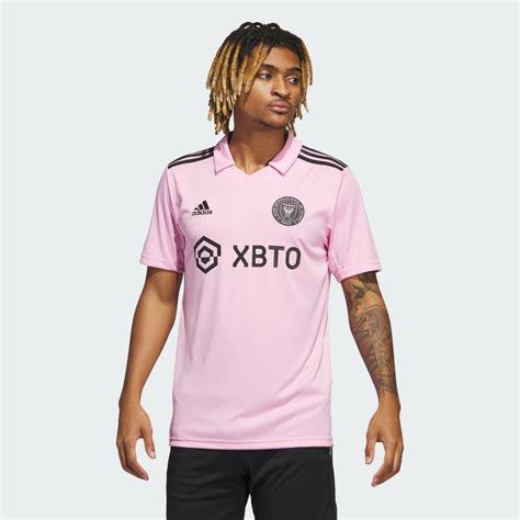 adidas inter miami cf  home jersey pink mens soccer adidas