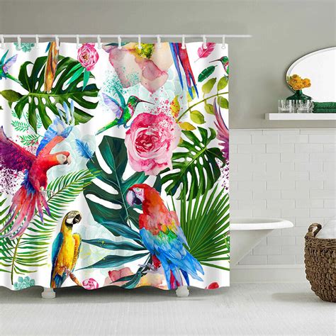 Transform Your Bathroom Into A Tropical Oasis With Vibrant Parrot And