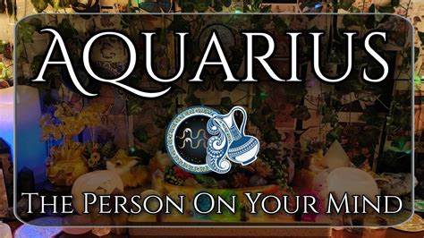 Aquarius The Person On Your Mind Things Are Ending Aquarius