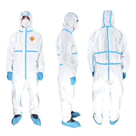 Ppe Suit Kit Safety Gown Protective Isolation Suit Disposable Protection Personal Set Cloth Fda