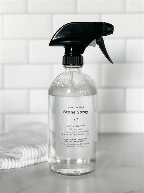 DIY Stone Spray for Granite, Marble, and Quartz - Clean Mama