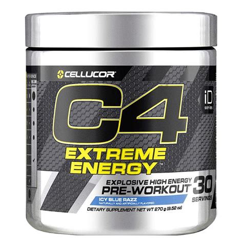 Cellucor C4 Extreme Energy Pre Workout Icy Blue Razz Buy Jar Of 2700