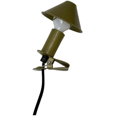 Lampe à clipser en métal mush room olive