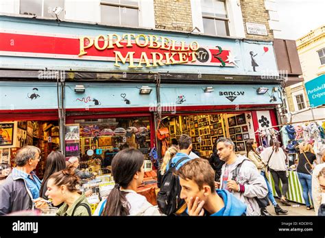 Portobello Market shop front, Portobello Road London UK England ...