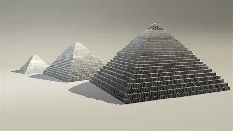 Egyptian Pyramids 3d Model