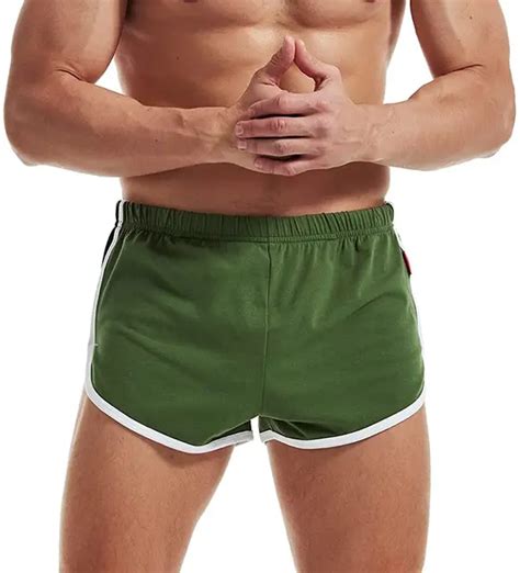 AIMPACT Mens Running Short Shorts Sexy Lounge Booty Shorts With Side