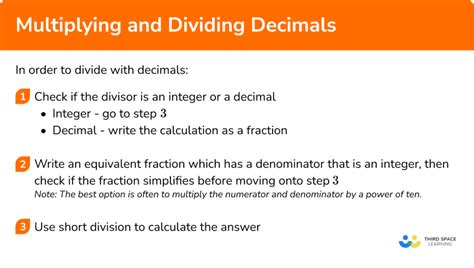 Multiplying And Dividing Decimals Gcse Maths Steps And Examples