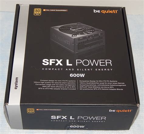 BeQuiet! SFX-L 600W Power Supply Review - PC Perspective