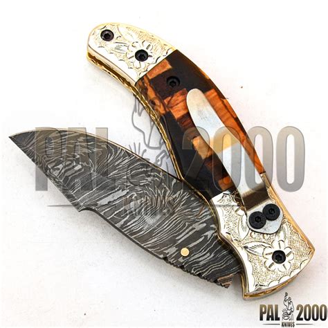 Damascus Knives Folding - Best Damascus Pocket Knife 9611 - Pal2000Knives