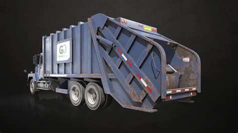 Classic Garbage Truck - 3D Model by MSWoodvine