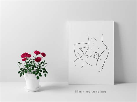 Oral Sex Scene Svg Erotic Line Art Print Minimal Erotic Etsy UK