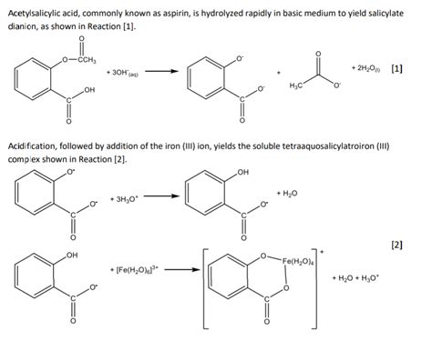 Solved Acetylsalicylic Acid Commonly Known As Aspirin Is