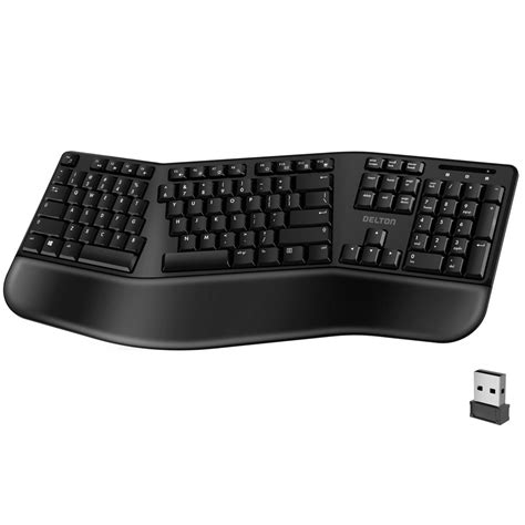 Delton KB200 Ergonomic 24G Wireless Keyboard for PC Laptop - 23320093 | HSN