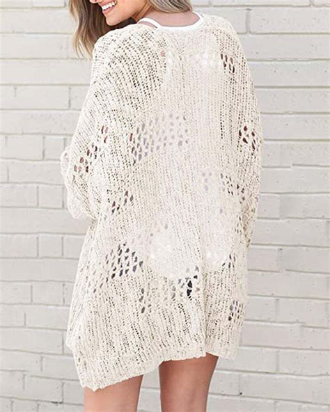 Long Sleeve Cutout Knit Cardigan Levitika