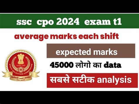 Ssc Cpo Average Score Shiftwise Data Ssc Cpo