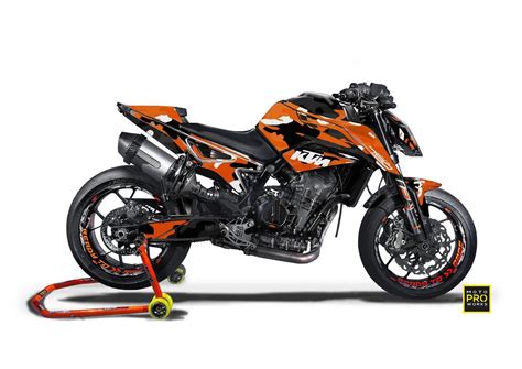 Dekor Factory Camo Orange Passend F R Ktm Duke Diller Powerparts