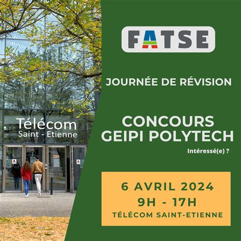 Journée de préparation au Concours Geipi Polytech Télécom Saint Étienne