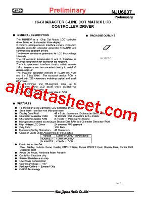 Nju Datasheet Pdf New Japan Radio