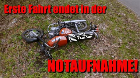 ERSTE Fahrt Endet In Der NOTAUFNAHME Simson S51 Motovlog YouTube